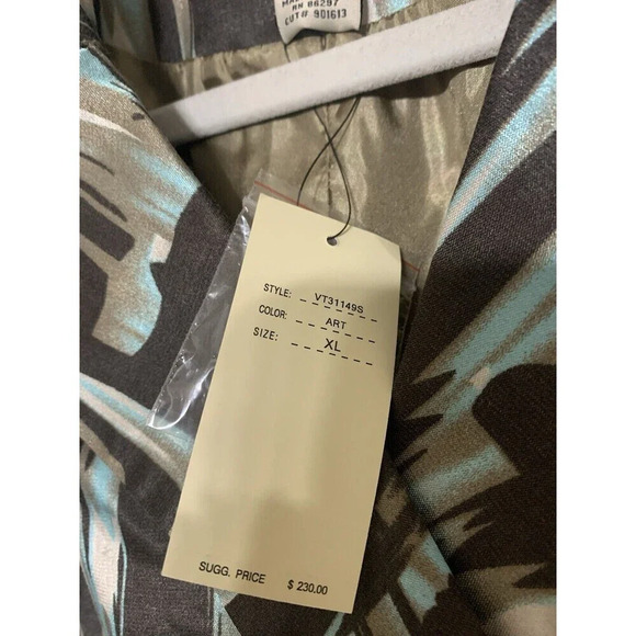 NWT Vertigo Paris double breasted trench coat Size XL jacket Artsy Fall Colors - Picture 7 of 10